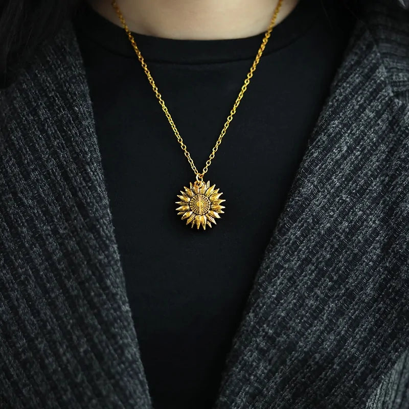 Sunflower Pendant ketting